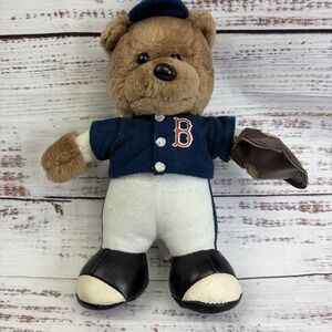 Vintage Boston Red Sox Bear Plush MLB GOOD STUFF  Baseball Toy - 2002 10"
